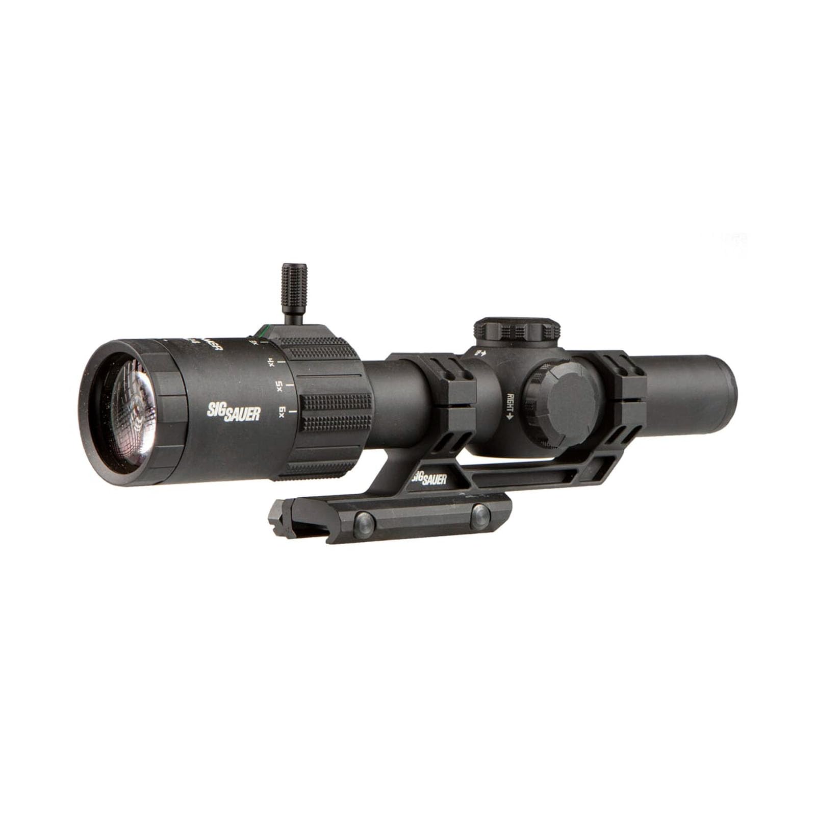 Sig SauerTango-MSR FFP 1-6X24mm Waterproof Fog-Proof Rugged Tactical Hunting Scope | Illuminated MSR BDC-6 Reticle, 0.5 MOA, Capped, Black W/ 1.535 Mount