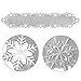 Simhomsen Embroidered Silver Snowflakes Table Runners for Christmas Holiday and Winter (Silver, 14×69 inches)