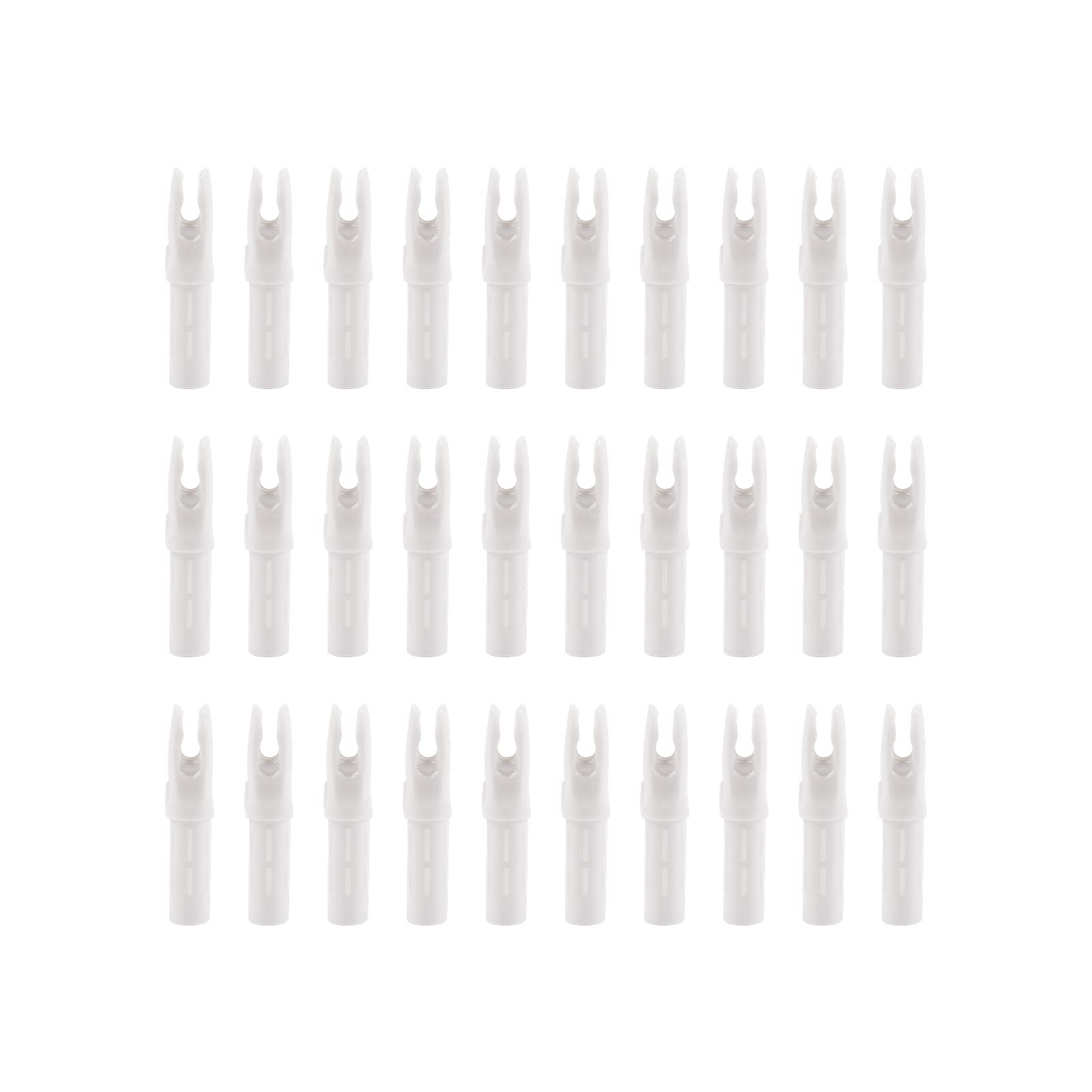 Lot De 30 Cames Plastique Pour Flèches De Tir à L'arc - ID 6,2 Mm - Compatible Chasse Et Cible