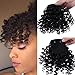 DIFEI Creative 2020 Afro Kinky Curly Hair Bangs - Hair Closure in Extension for Black Women