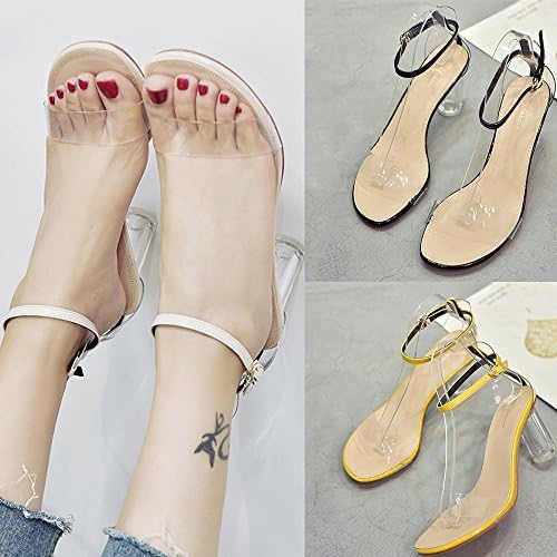 Sandali Donna Con Tacco 11cm - Trasparenti, Sexy, Moda Estate, Taglia 38 - Foto 4