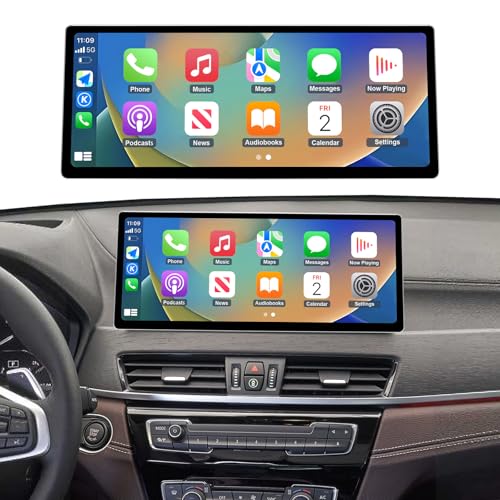 Autoradio haut de gamme 12.3 pouces pour BMW X1 F48 Evo tactile