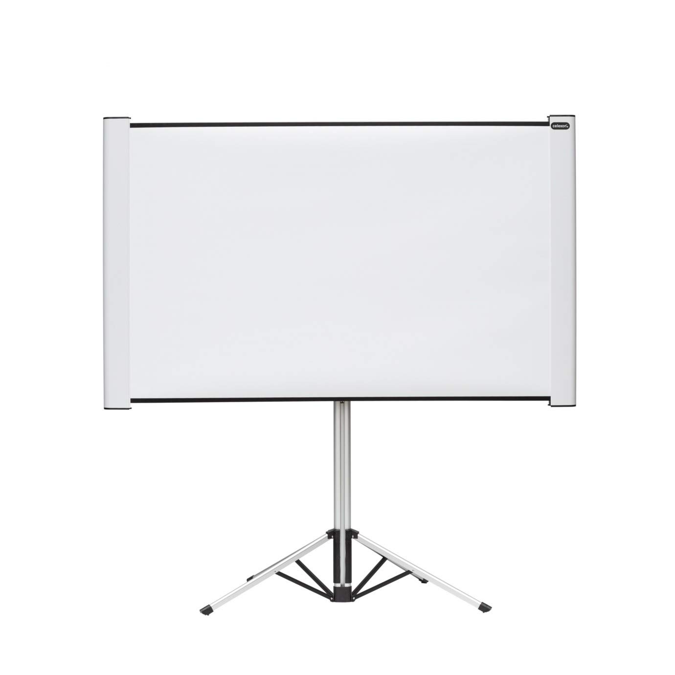 celexon Expert Mobile Tripod Projector Screen 80"/70" | 172x108 & 144x108cm | 16:10 & 4:3 | 8K 4K Full HD 3D | Dual-format screen with carry handle | ideal for mobile & spontaneous projections