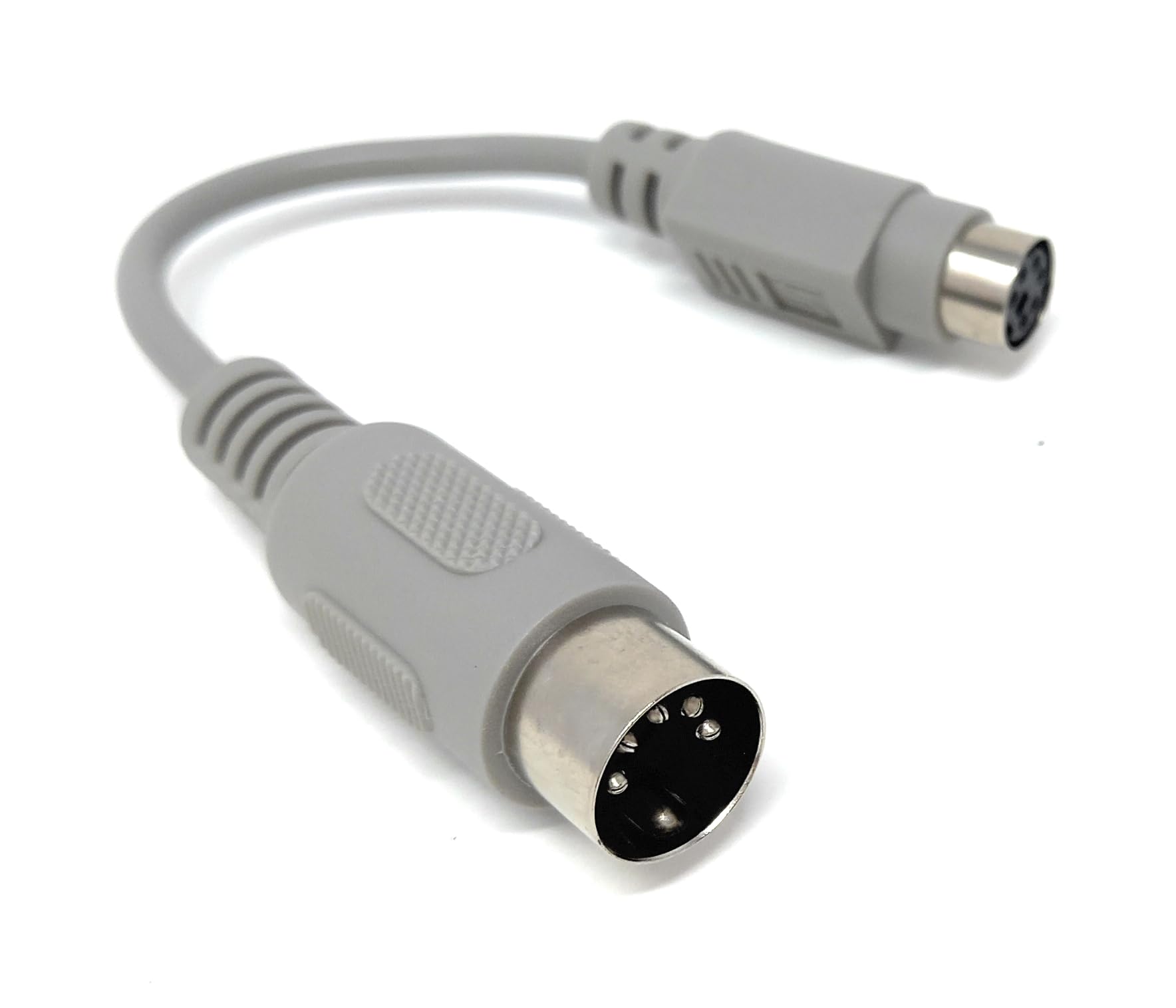 5-Pin DIN Male to 6-Pin Mini DIN Female Adapter Cable, 15cm MIDI Converter Lead for Musical Instruments Keyboards - Image 2