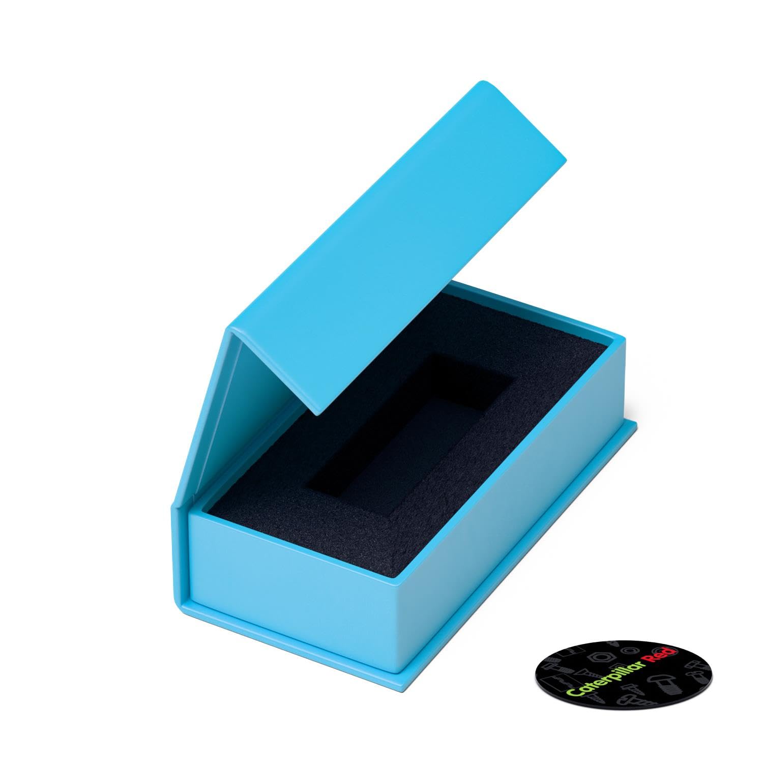4X Magnetic USB Presentation Gift Boxes, Baby Blue, Flash Drives, Removable Drives, Wedding Presentation Gift Box - Image 4