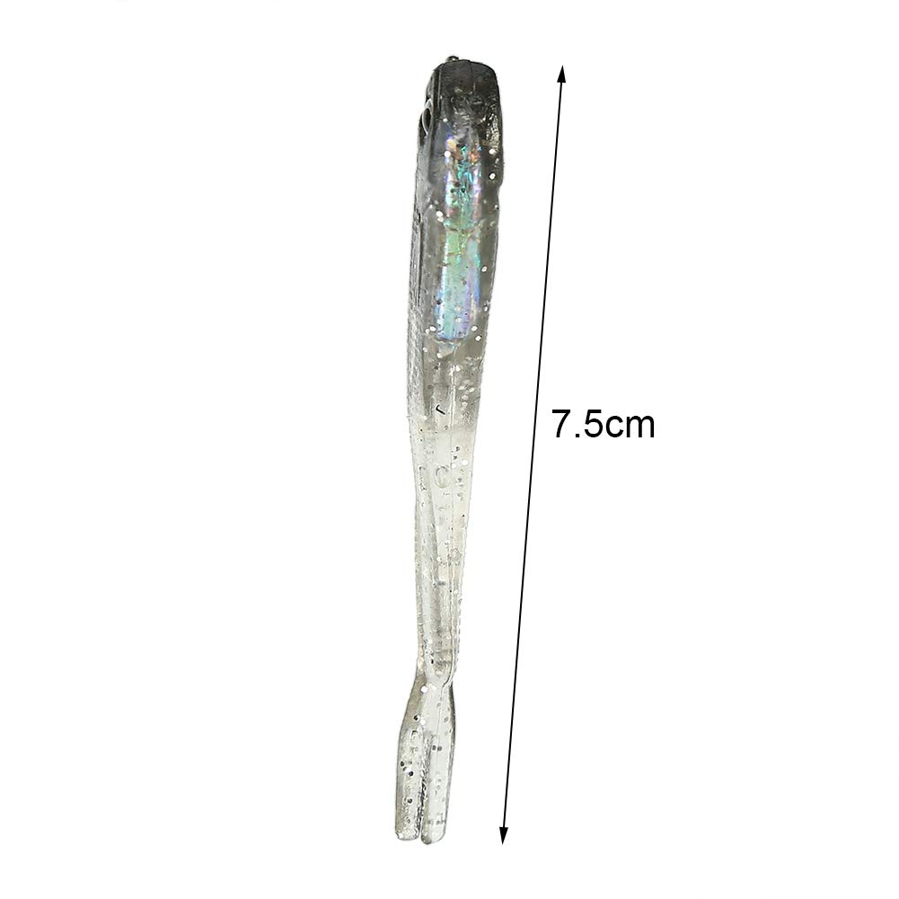 5 Pezzi Jig Head In Silicone – Esche Morbide Da Nuoto Affondanti Per Pesca In Mare E Acqua Dolce