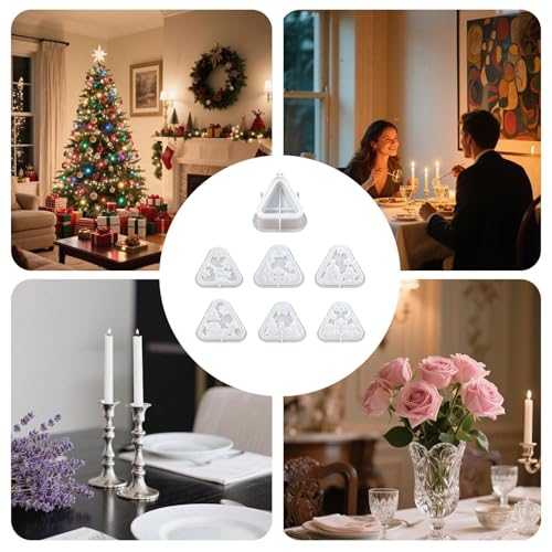 Moule lanterne Noël silicone de qualité supérieure pour décors de table