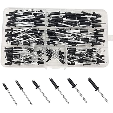 WeqeYent 200 Pcs Aluminium Blind Rivets Kit Cover