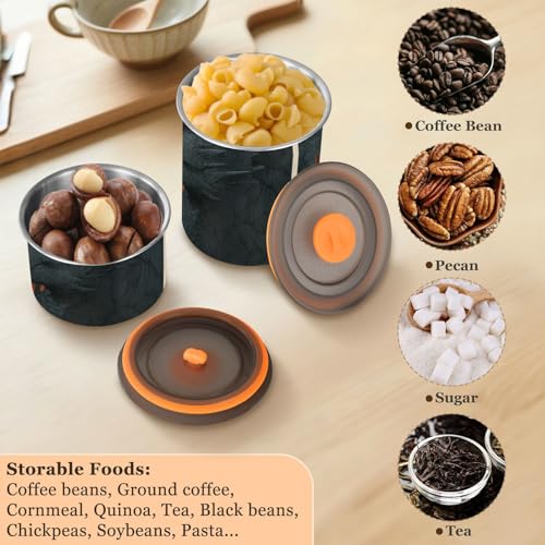 Contenedor para café hermético de acero inoxidable 500ml miniatura 6