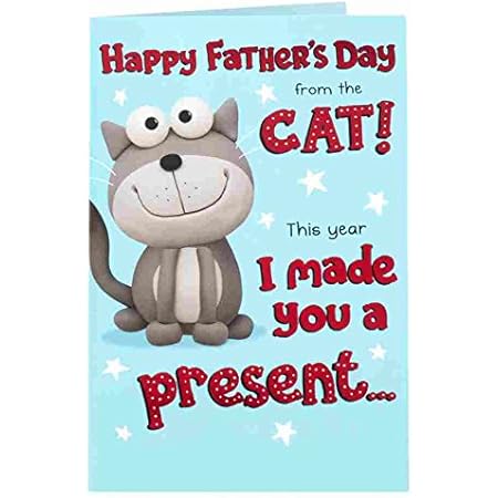 Happy Fathers Day Cards Images Amazon.com : Father's Day Card From The Cat - From The Cat Father's Day Card  - Happy Father's Day Card - Funny Father's Day Card - Father's Day Card Cat  - Father's Day Gifts : Office Products