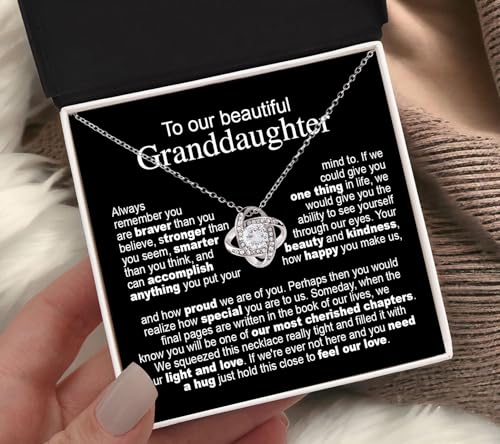 Granddaughter Necklace From Grandma, Granddaughters Gifts From Grandpa, Grandmother And Granddaughter Necklace, Birthday Ideas, Christmas Gifts For Granddaughters, Jewelry For Her From Grandparent4