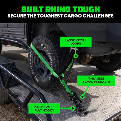 Rhino USA Lasso Flat Hook Straps