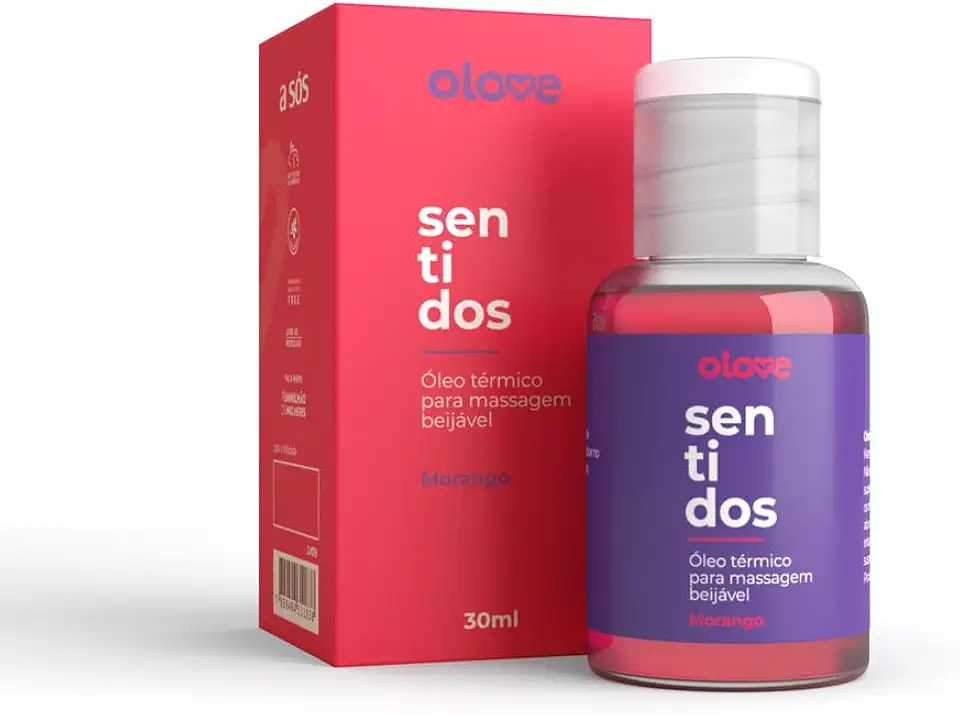 A SÓS - Óleo Beijável Olove Sentidos Morango Hot- 30 ml