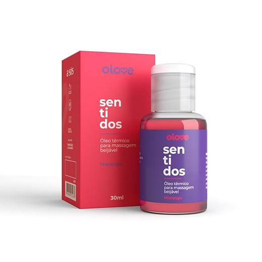 A SÓS - Óleo Beijável Olove Sentidos Morango Hot- 30 ml