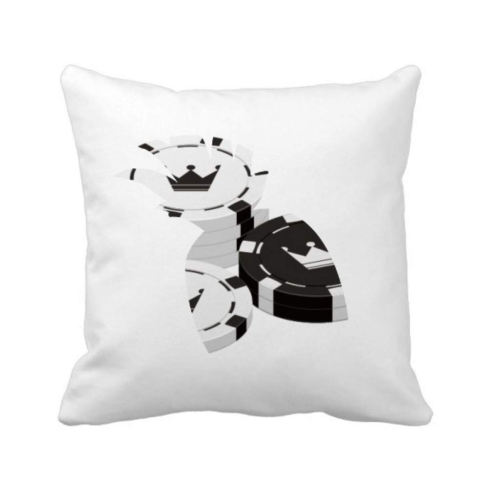 Housse de coussin motif ananas avec couronne dorée imprimée sur toile