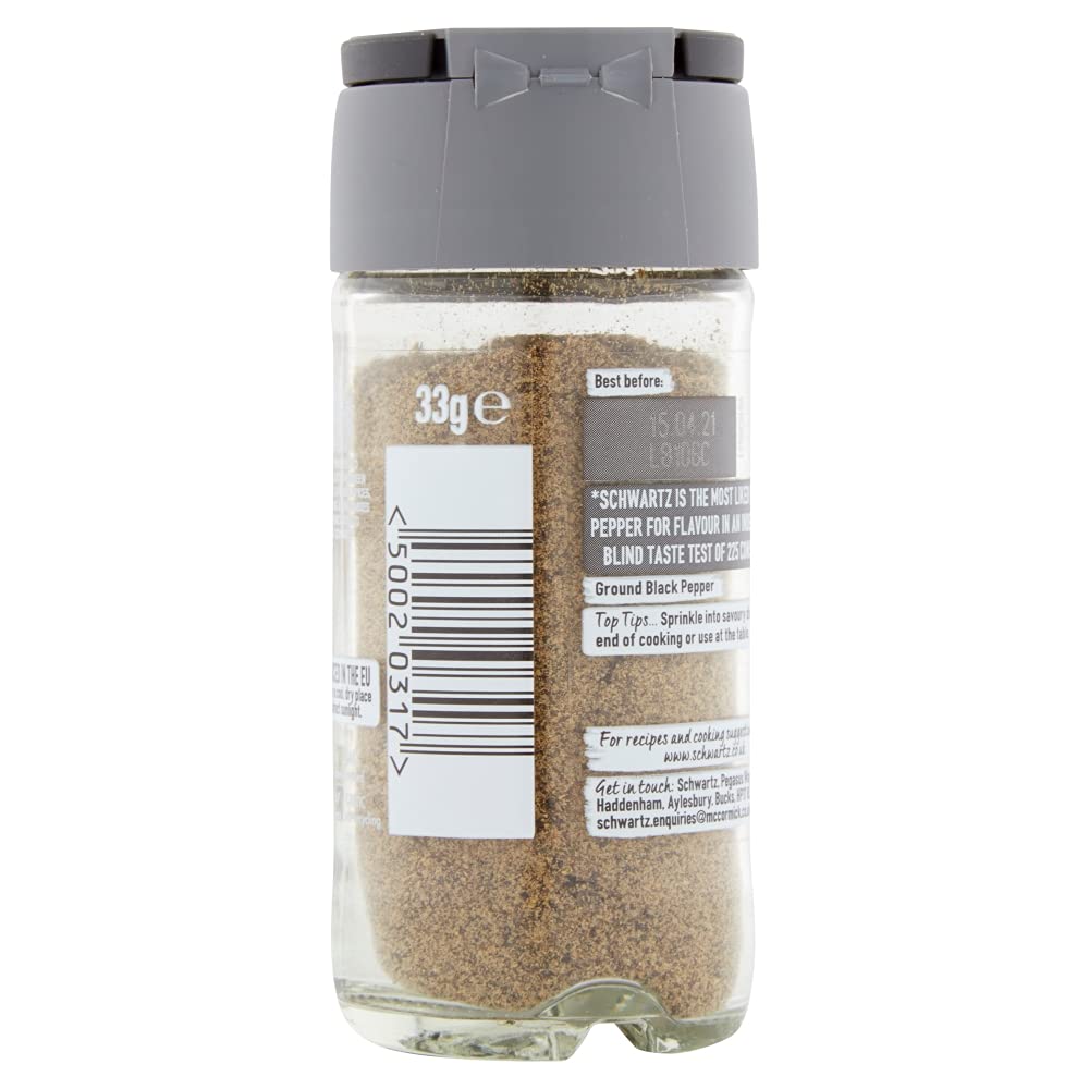 Schwartz Ground Black Pepper (33g) - Pack of 6