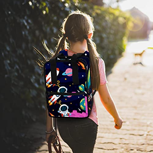 Sac à dos garçons espace bandoulière réglable multicolore