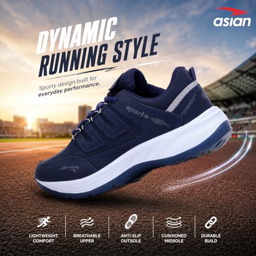 Image of ASIAN Men's Cosko Sports Running,Walking,Gym,Training Sneaker Lace-Up Shoes for Men's & Boy's