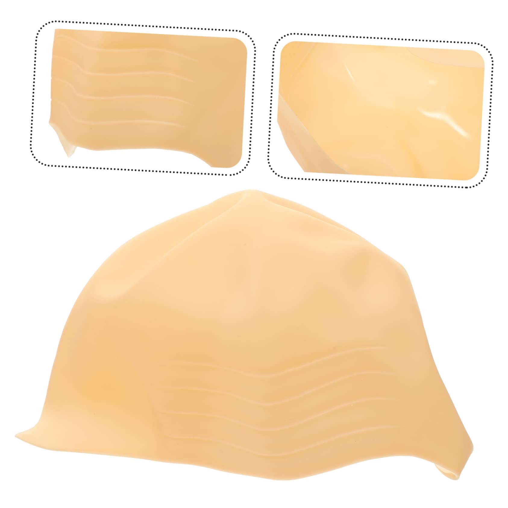 Baluue Comfortable Bald Head Cap Silicone Bald Wig Cover for Halloween Christmas Easter