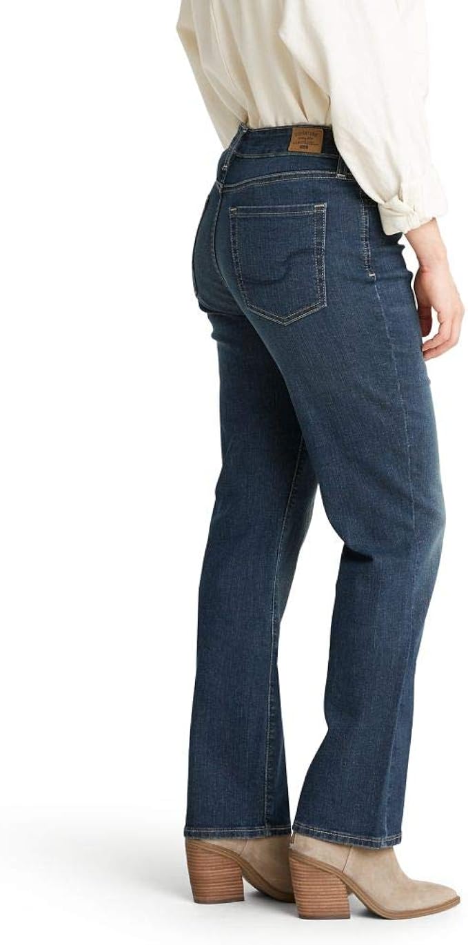 signature curvy straight jeans