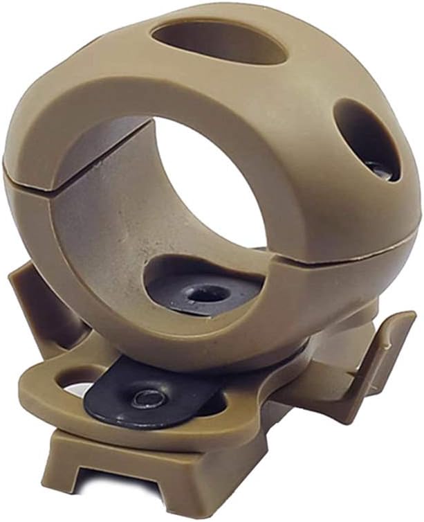 Outdoor Sports Airsoft Gear Helmet Accessory Light Holder Tactical Fast Helmet Wing Rail Mount Flash Light Clamp Side Rail Mount 1/1.2 inch / 30mm Flashlight Clip