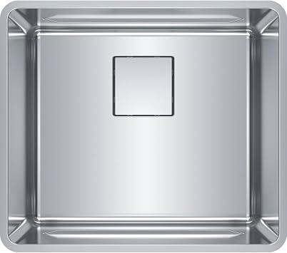 Franke PTX110-20 Pecera 20" x 17" x 9" Deep 18-Gauge Single Bowl Kitchen Sink, Stainless Steel