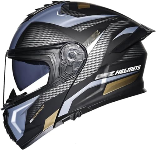 Casque moto double miroir modulaire et intégral taille XL