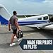 Pilot Flight Bag and VFR Kneeboard & Notepad Bundle - Professional Pilot Gear, Knee Board With Aviation Bag For Pilots, ipad Kneeboard, Flight Planning Tools, Aviation Accessories