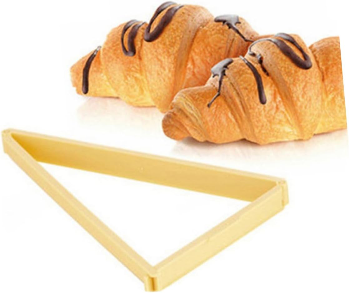 COLLBATH 2pcs Food Grade Plastic Croissant Roll Maker Croissant Mould Dough Cutter Tool Baking Pastry Tools
