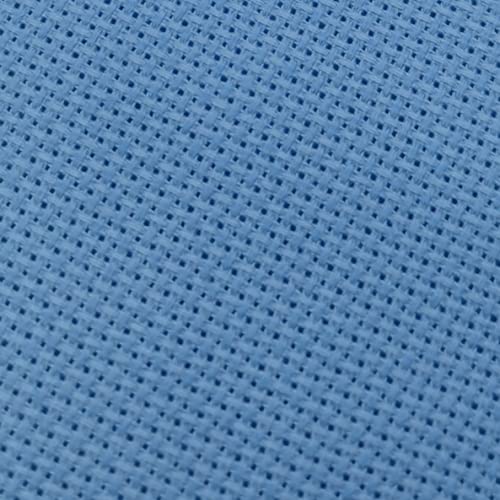 Image of KCS 4 /6 pc of 12 inch x 18 inch(30cmx45cm) 18CT Counted Cotton Aida Cloth Cross Stitch Fabric (6 pc, Light Blue+Royal Blue)
