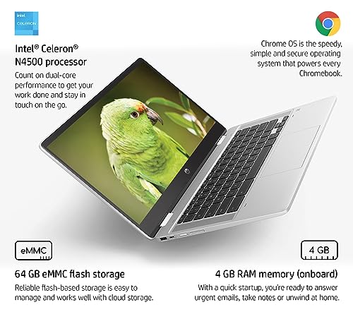 Hp CHROMEBOOK X360 14A X360 14B 14 Inch Hd 2-In-1 Touchscreen (Intel Celeron N4500, 4Gb Ram, 64Gb Emmc, Stylus, Webcam) Flip Convertible Home & Education Laptop thumb #3