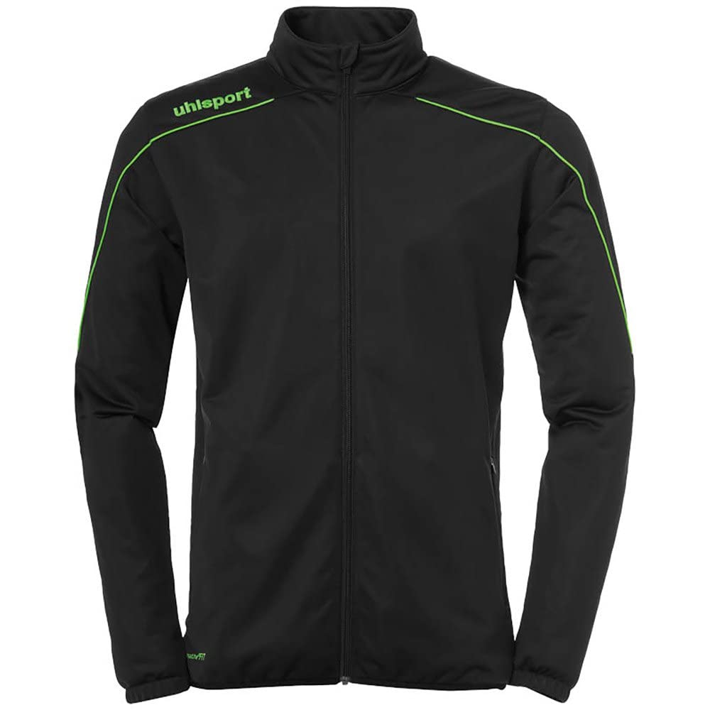 Uhlsport Stream 22 Classic Jacket Men's Jacket - Black/Fluo Green, Large