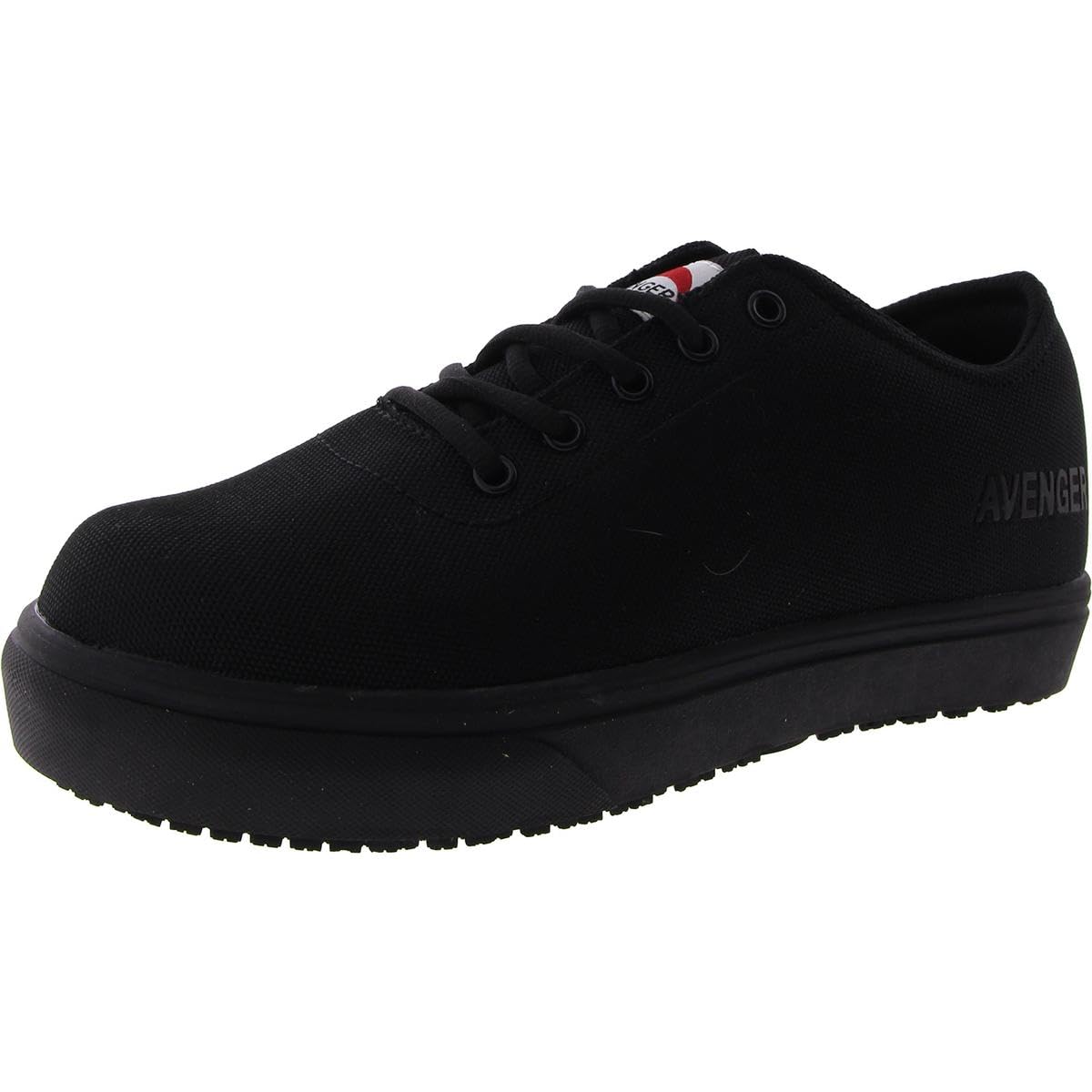 Avenger Work Boots Alley Sneakers for Women – Textile Upper & Lining – Rubber Midsole – Lace-up Black 7.5 B - Medium