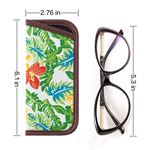 Image of TRIUMPH VISION Reading Glasses Pouch Eyeglass Sleeve Soft Case Slim 3 Pack | Alternative to Bulky Case Lightweight,Neoprene Lined Padded Protect Optical lens Slip in, Cute Pattern Portable for Daily Use