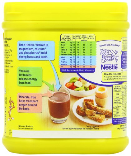 Image of Nestle Nesquik Chocolate Flavour Milkshake Mix, 17.64 oz / 500 g