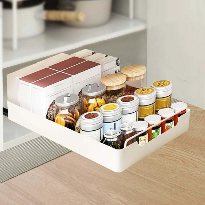 Cajón telescópico ampliable de 43 cm, ideal para organizar la alacena de tu cocina