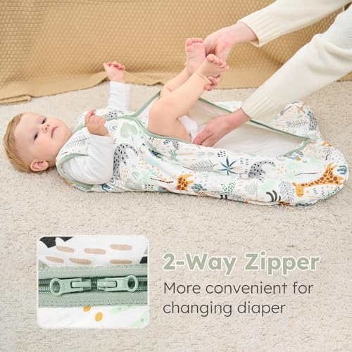 Image of Yoofoss Baby Sleep Sack 18-24 Months, TOG 2.5 Baby Wearable Blanket with 2-Way Zipper, 100% Organic Cotton Fabric Winter Newborn Sleeping Sack, Warm Soft Comfy