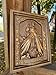 Divine Mercy Wood Carved Icon- Christian Wall Art & Inspirational Wall Decor - Handmade Jesus art - Unique Catholic Gift - Custom Sizes & Free Personal Engraving
