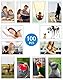 QWORK® 100 Stück Mini Magnetisch Bilderrahmen für Fotos 7 x 4,5 cm, Klares Acryl Bilderrahmen für Kühlschrank Hochzeiten Parteien
