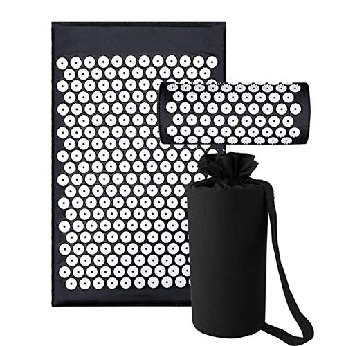 Set multiuso, tappetino massaggiante per yoga, con cuscino, per alleviare il dolore al collo, muscoli e insonnia.