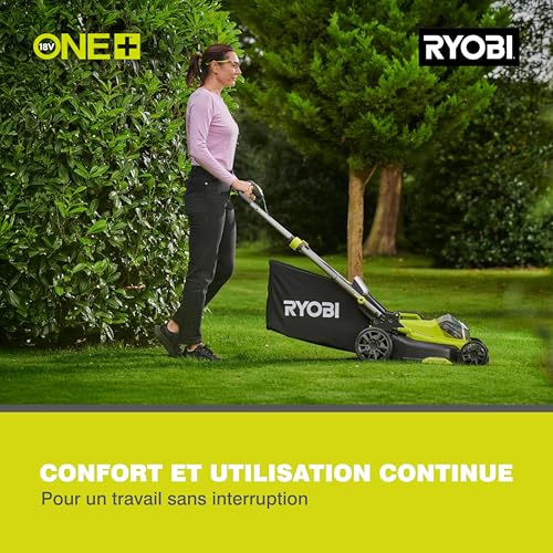 Ryobi Tondeuse poussée Brushless 18V One+ 40 cm 1 Batterie 5Ah & Chargeur RY18LMX40C 150 - vue 7