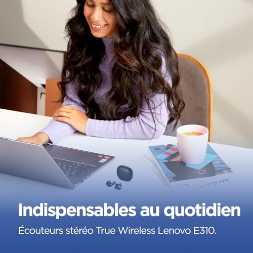 Écouteurs sans fil LENOVO E310 Bluetooth 5.3 Résistant à la transpiration Intra auriculaire - vue 8