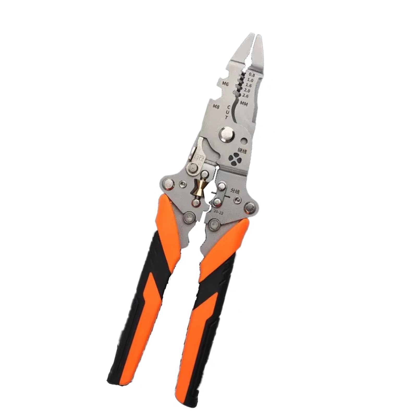 Jazuaiao Sturdy Steel Wire Stripper And Crimping Tool With 14 Functions Wire Crimper For Craft Enthusiasts And Professional Sturdy Steel Stripper