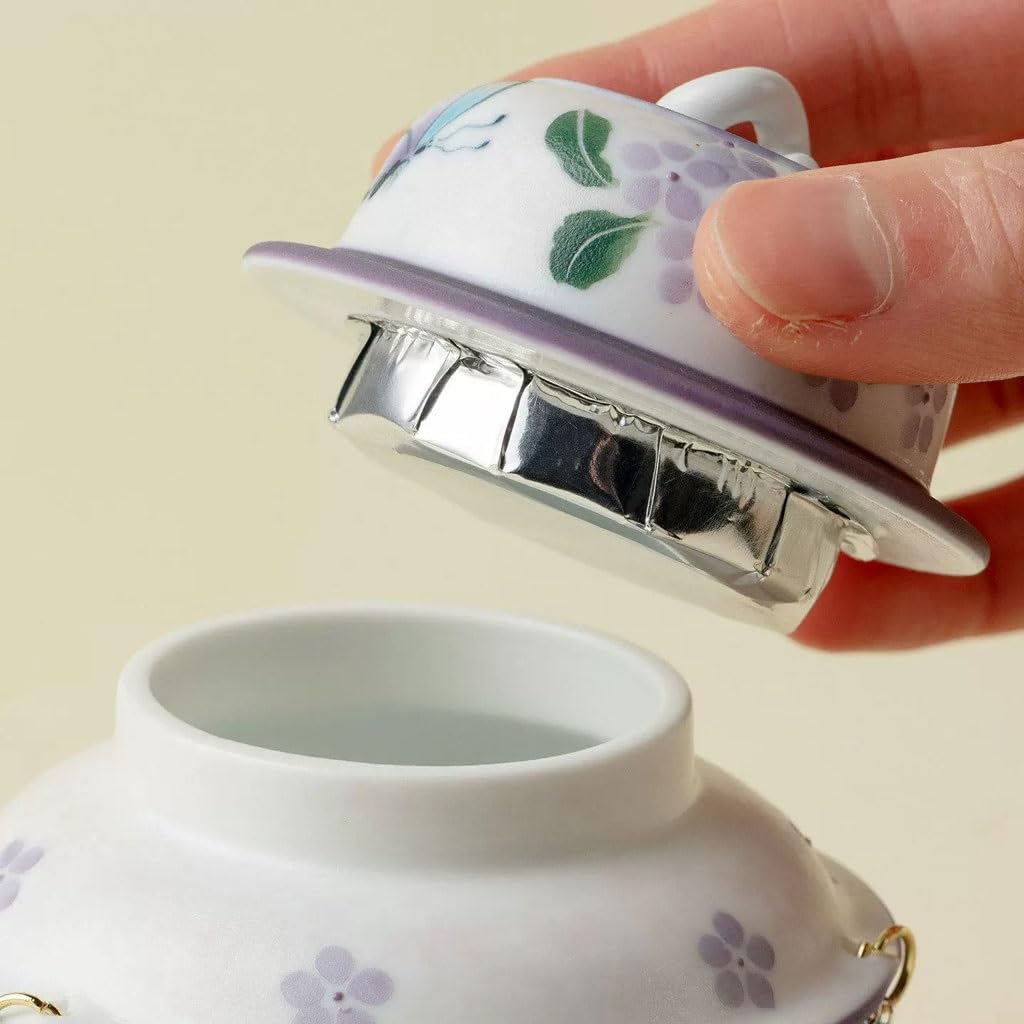 Barattoli Sale Zucchero caffè Mini Barattolo Sigillato con Pendente for tè in Ceramica A Forma di Farfalla Dipinta A Mano