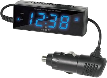 Amazon.co.jp: ナポレックス(Napolex) 車用電波時計 ブルーLED カー