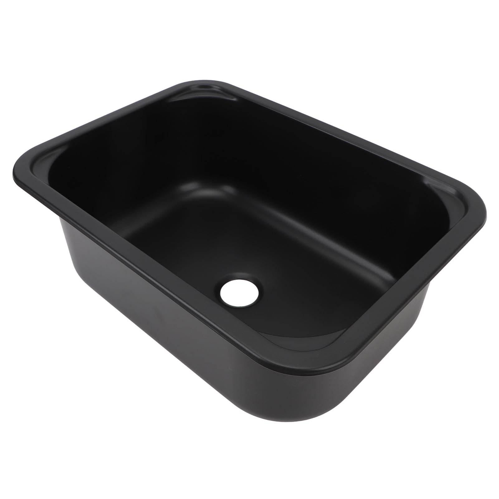 SUNGOOYUE Zlew do Samochodu Kempingowego, Zlew Kuchenny ze Stali Nierdzewnej 304 z wpuszczoną pojedynczą komorą, 380x280x145 Mm, pojemność 12 L, Otwór Odpływowy 40 Mm, Mocowanie Wpuszczane do