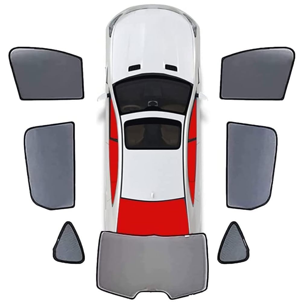 EOYLBFWH Car window shades set, for Volvo EX30 2023- Full Covers Car Window Curtains Blinds Visor Front Rear Privacy Curtains,7pcs-wholecar-normal