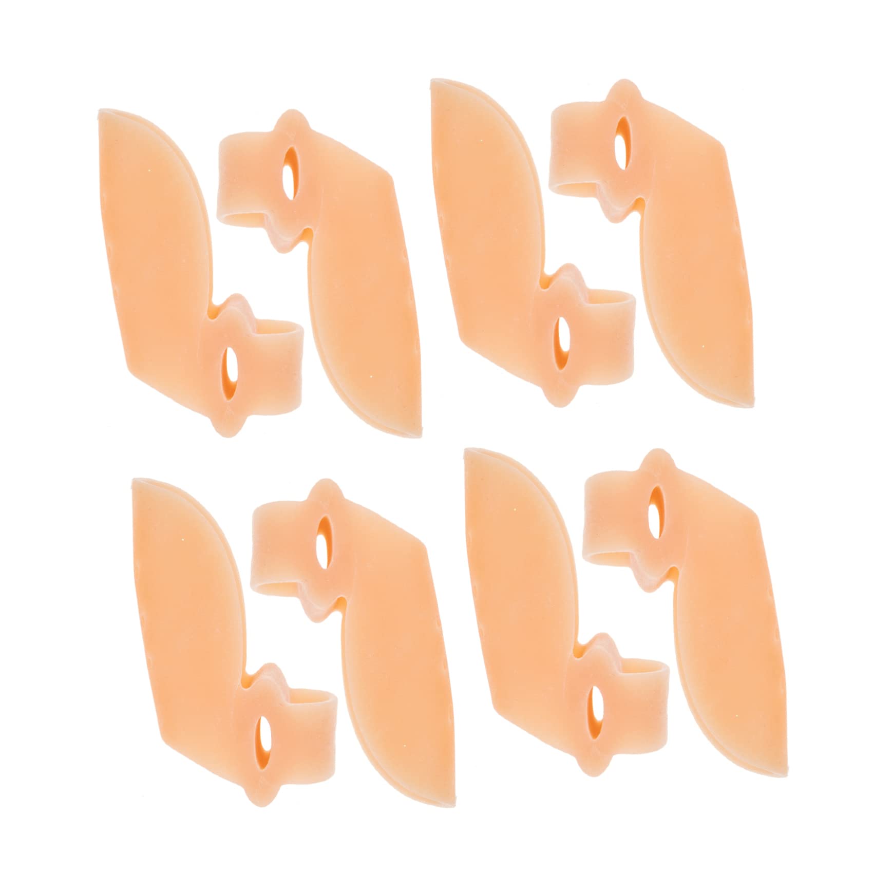 OUNONA Silicone Toe Spacers for Foot Care Comfortable and Breathable Design Bunion Relief Reusable Toe Separators for Beautiful Feet for Men and Women