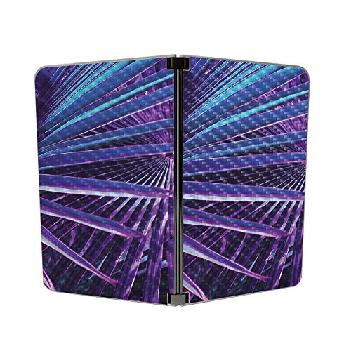Image of MightySkins Carbon Fiber Skin for Microsoft Surface Duo - Neon Palms | Protective, Durable Textured Carbon Fiber Finish | Easy to Apply, Remove, and Change Styles | Made in The USA