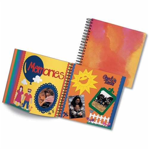 Album de scrapbooking à spirales Westrim 25,4x25,4 cm Arc-en-ciel pour photos